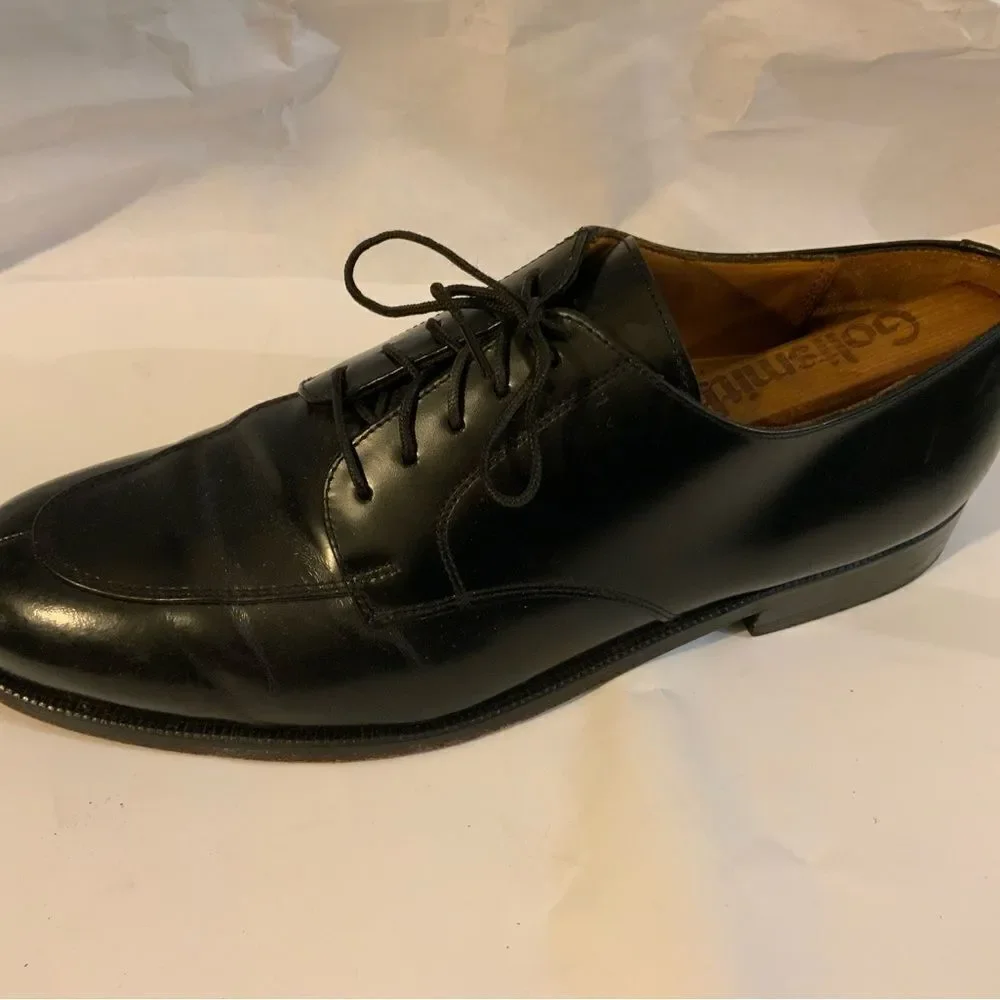 - Cole Haan Black Leather Cap Toe Derby Oxford Mens 9 D Dress Casual L…